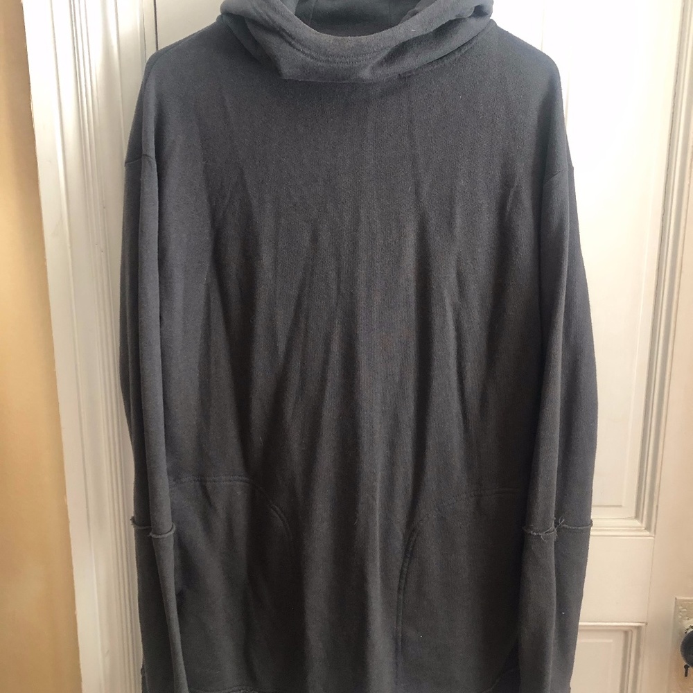 Unisex Long Pullover | Olive | XS